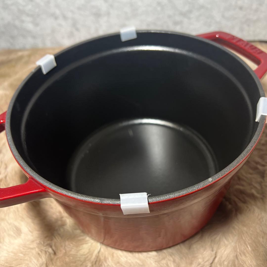 新品ストウブ グランドココット ラウンド チェリー 20cm 40508-900