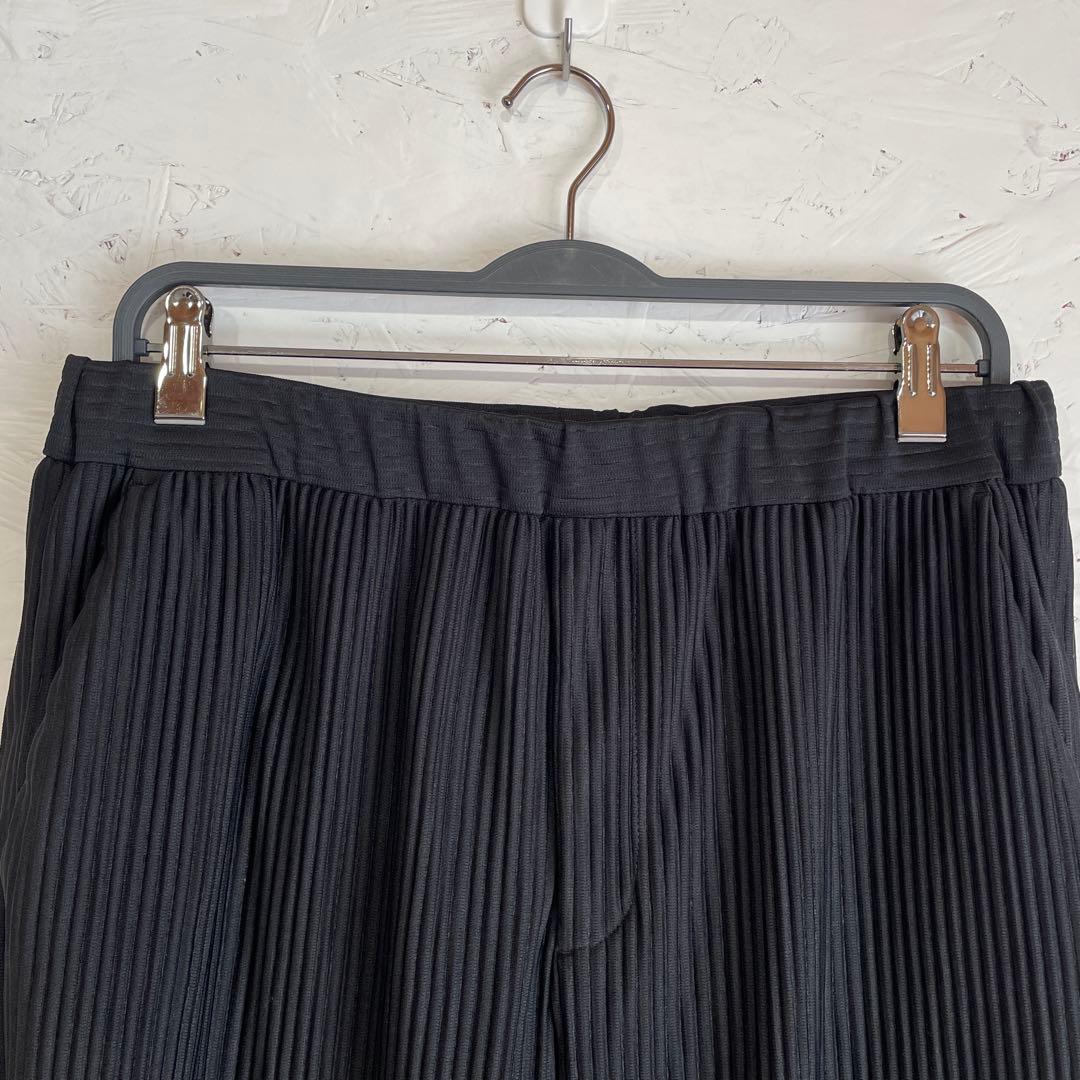 セットアップ【ZARA】プリーツジャケット　テーパードパンツ　黒　L