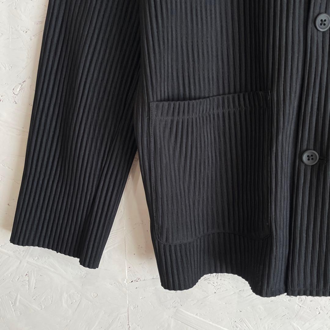 セットアップ【ZARA】プリーツジャケット　テーパードパンツ　黒　L