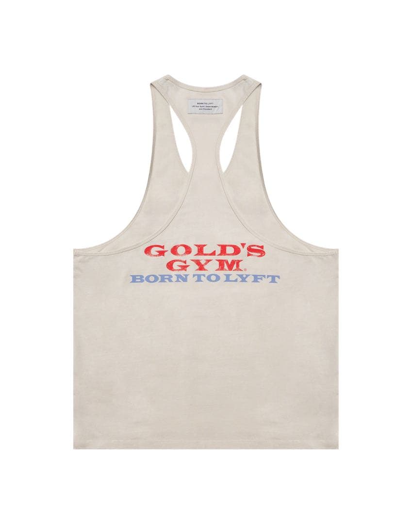 L LÝFT × GOLD'S GYM VINTAGE LOGO TANKTOP