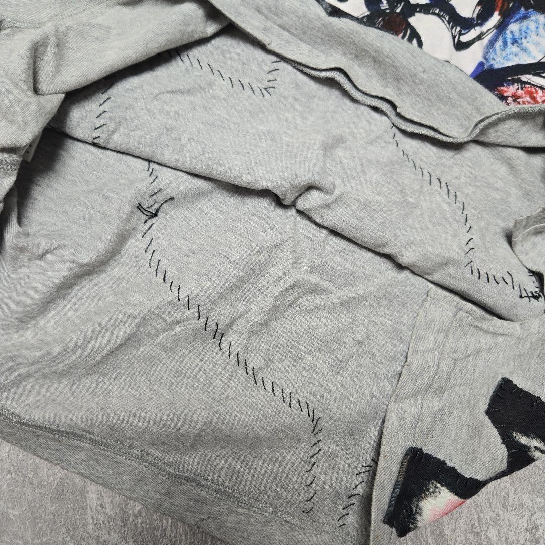 BALMAIN グレー Tシャツ 春夏2011 ダメージ加工