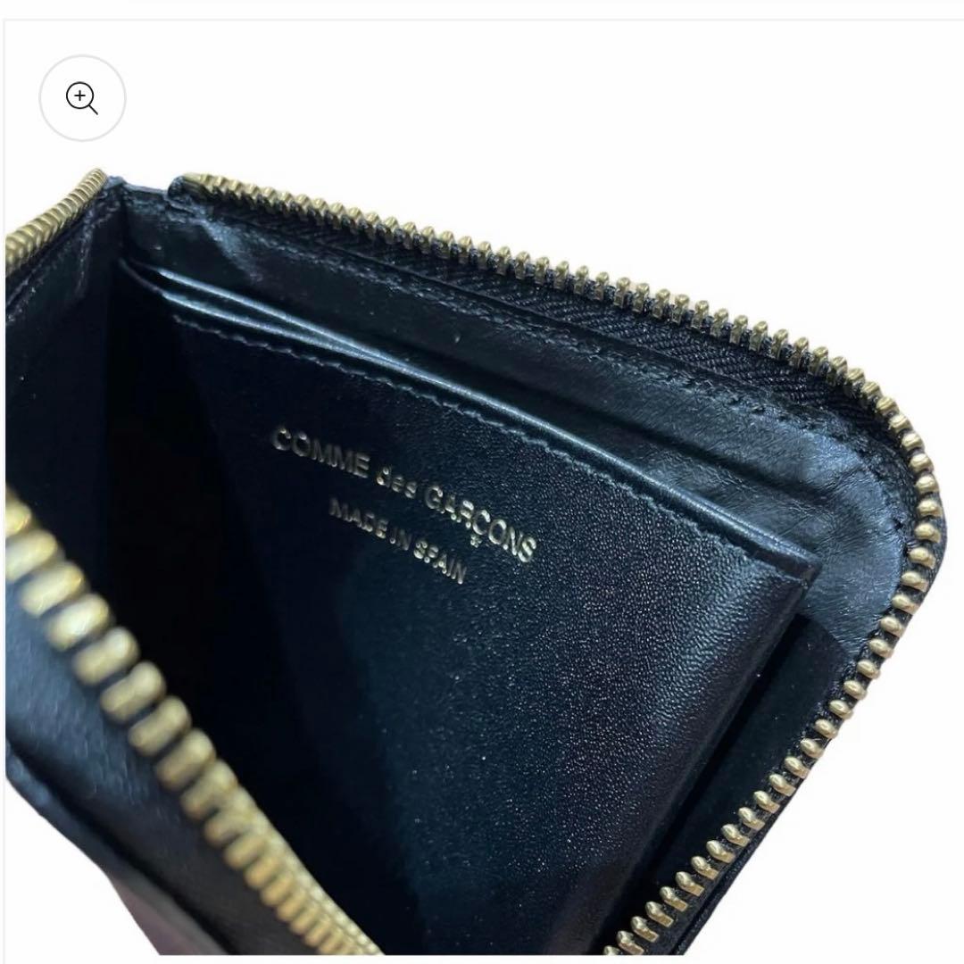 COMME des GARCONS ブラック　ドット　二つ折り財布