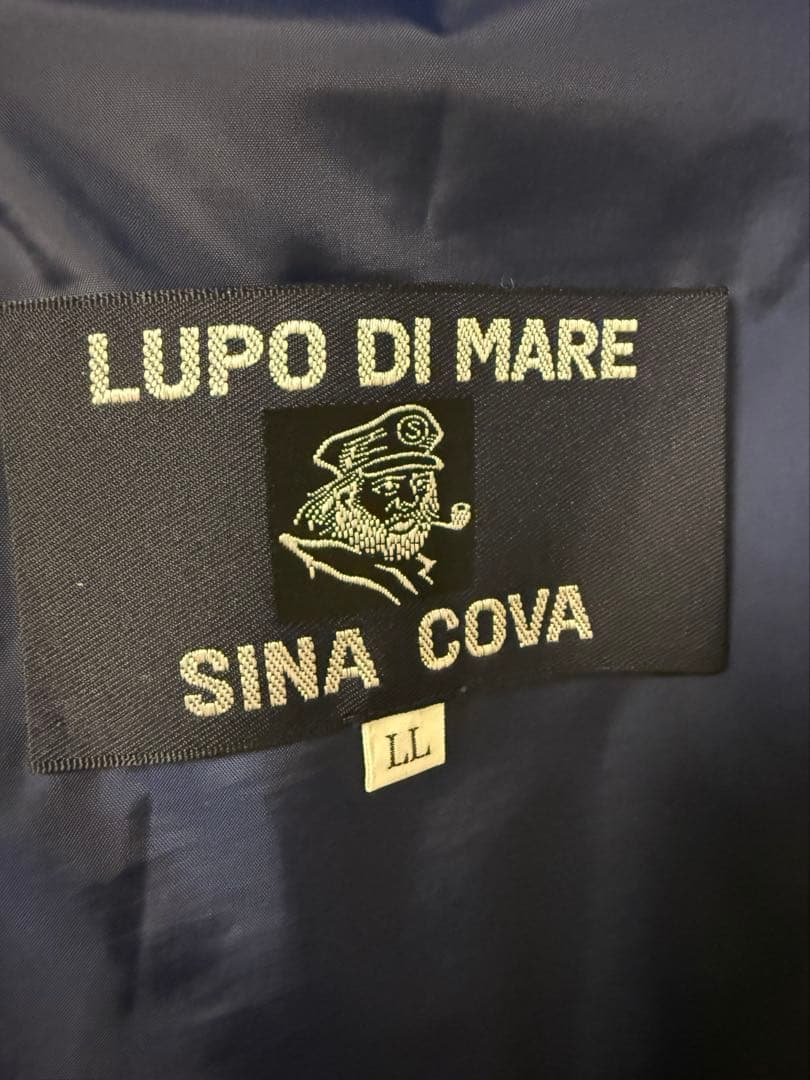 シナコバ LUPO DI MARE ニット切替ジップベスト LLサイズ 美品
