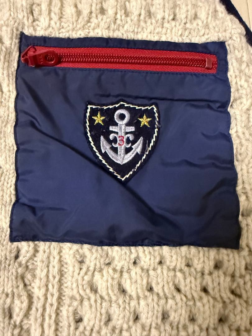シナコバ LUPO DI MARE ニット切替ジップベスト LLサイズ 美品
