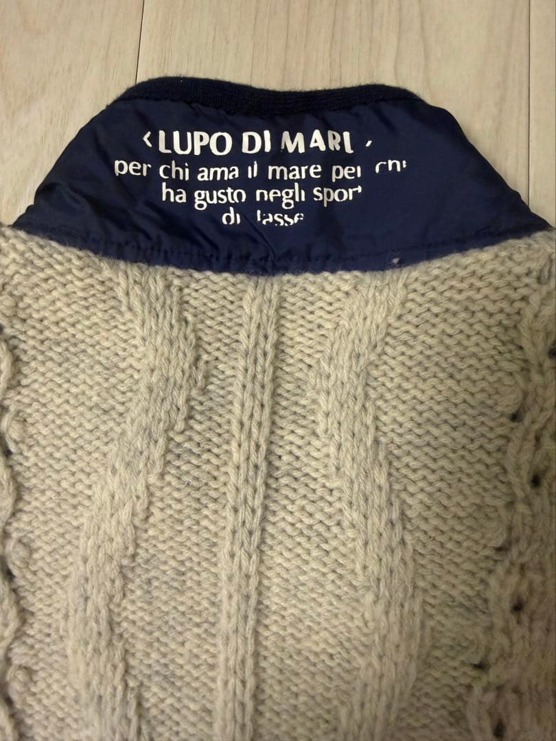 シナコバ LUPO DI MARE ニット切替ジップベスト LLサイズ 美品