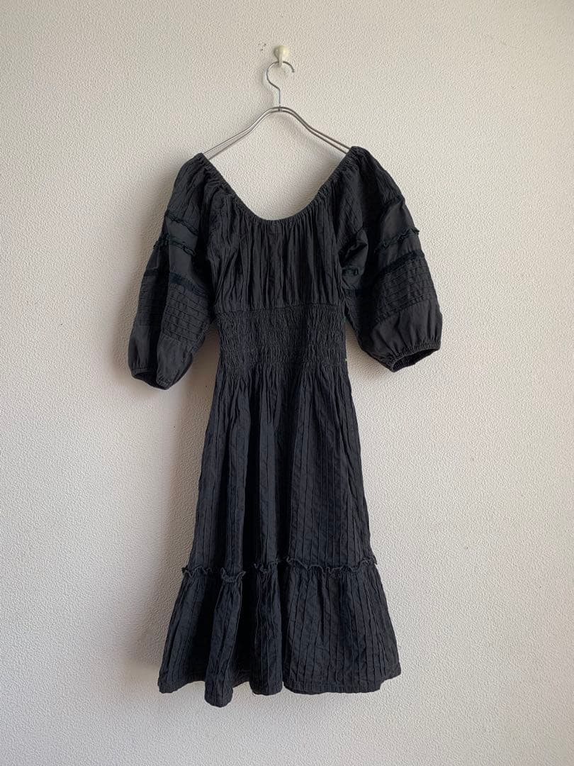 70s vintage メキシコ刺繍ドレス　ワンピース