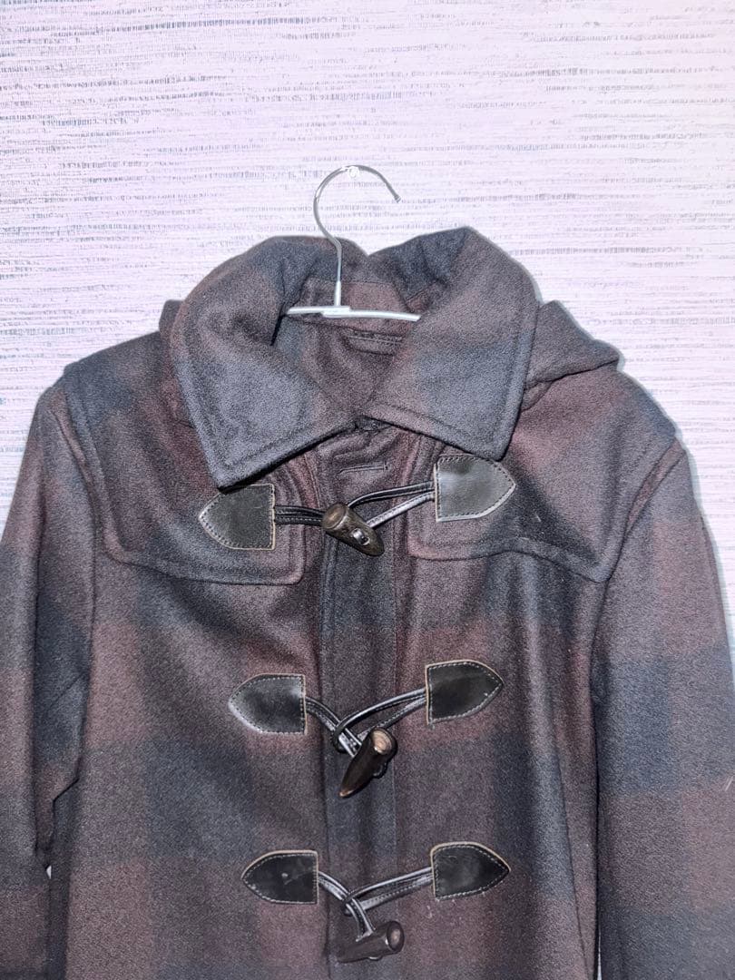 Paul Smith ポール・スミス　チェック ダッフル コート ブラウン系 L