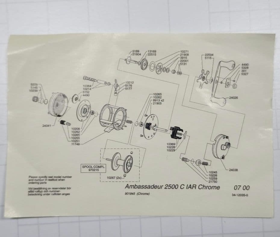 Abu Ambassadeur アンバサダー 2500C Chrome【新品】