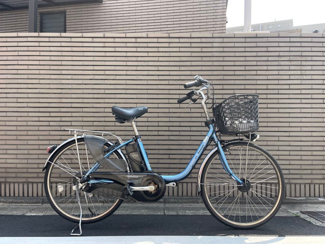 水色 パナソニック電動アシスト自転車 シティタイプ26CPXD36