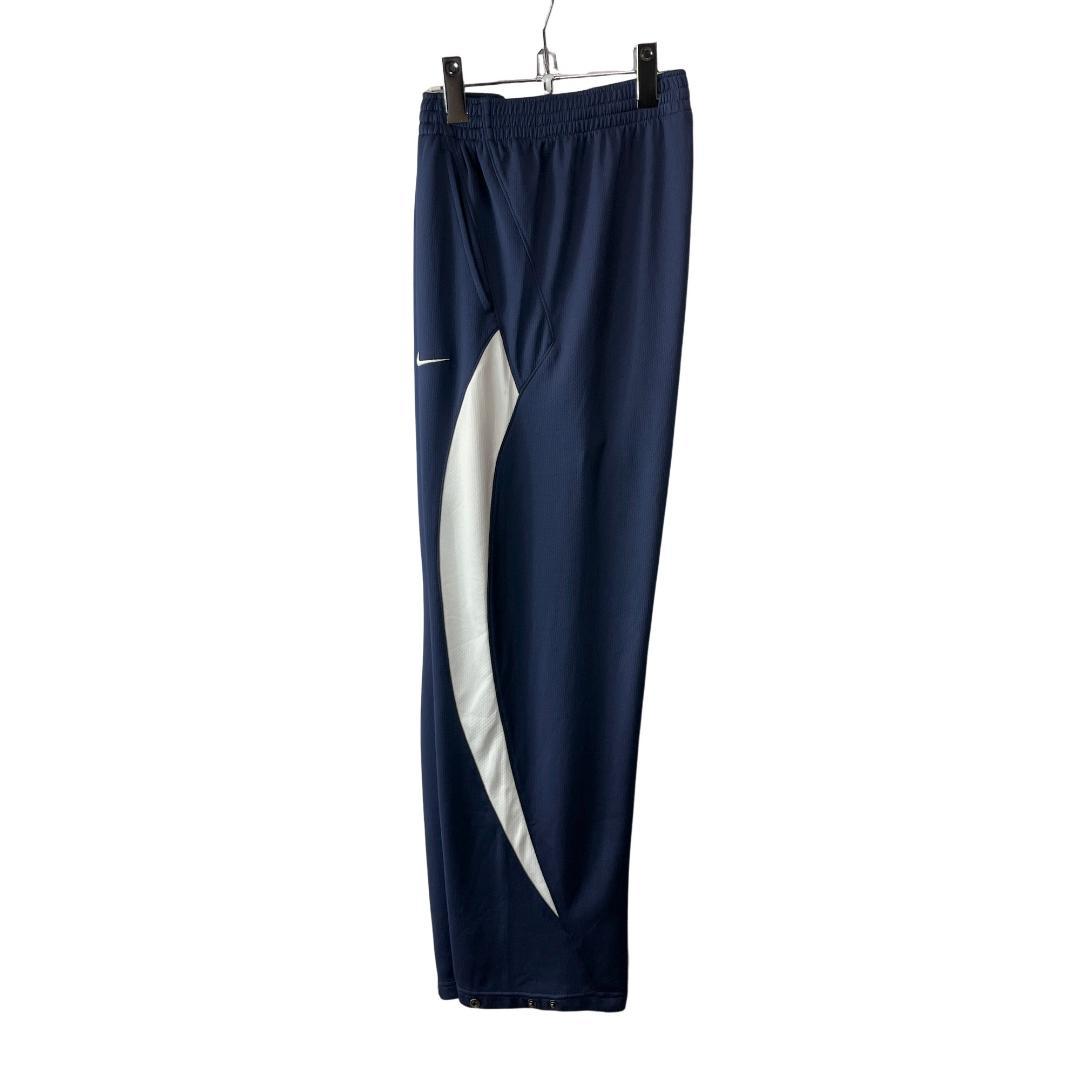 【00s 極太】NIKE ナイキ サイドデザイン トラックパンツ ネイビー XL