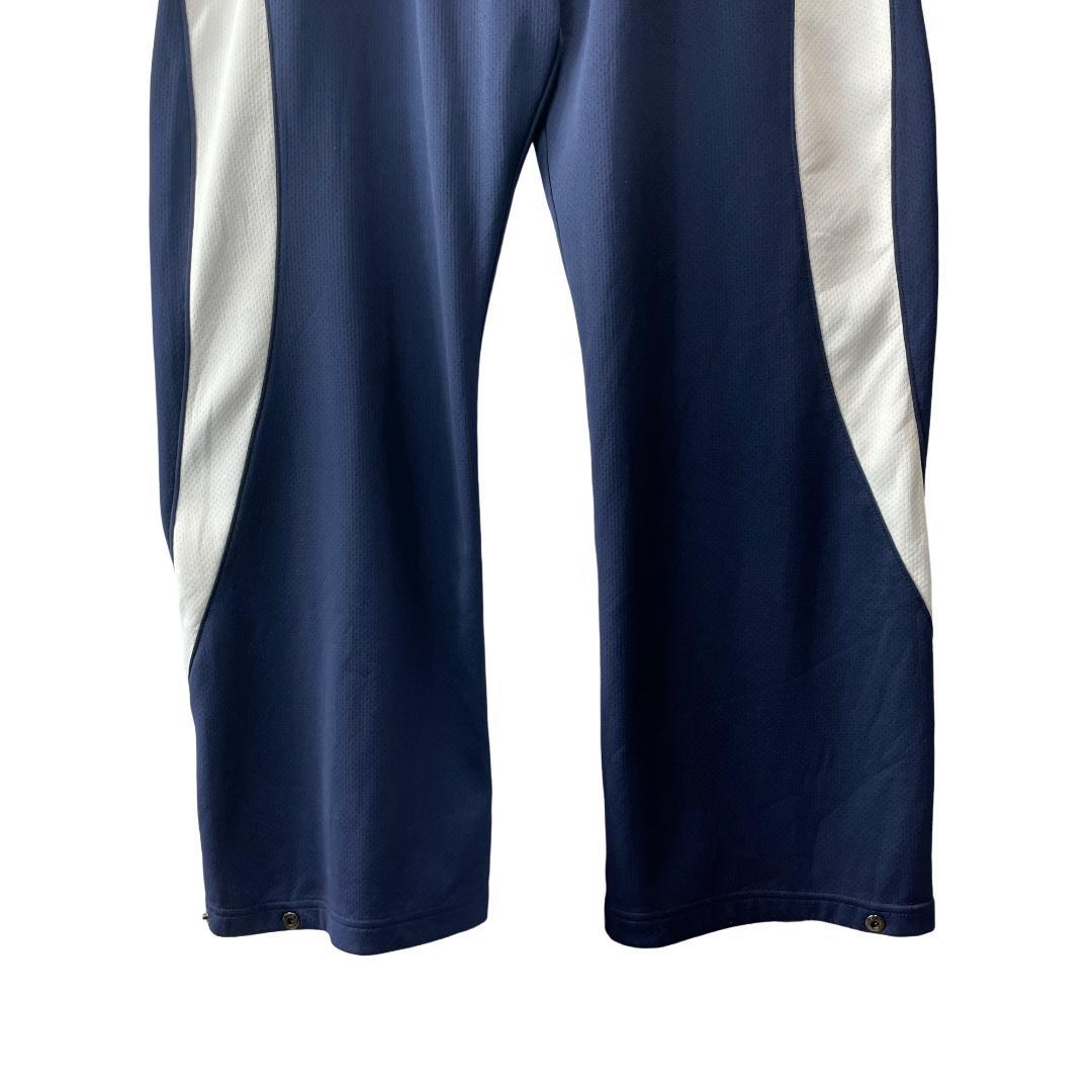 【00s 極太】NIKE ナイキ サイドデザイン トラックパンツ ネイビー XL