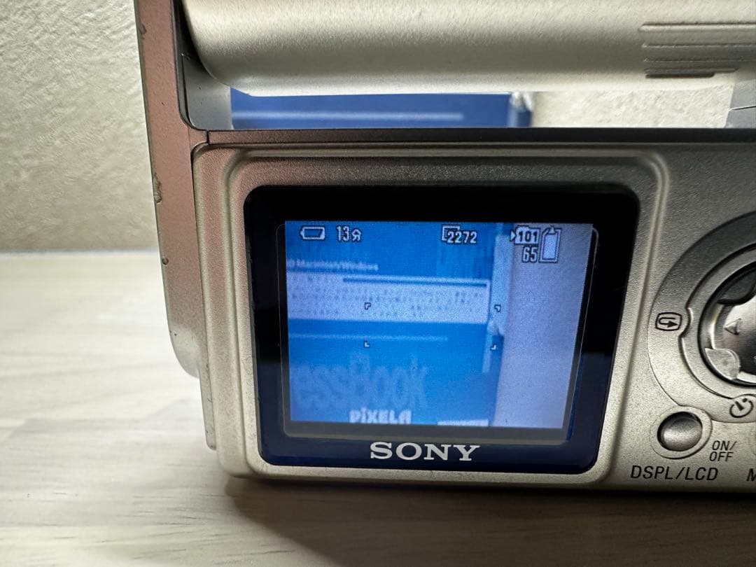 充電器付【希少】SONY Cyber-shot DSC-F77 コンデジ シルバ