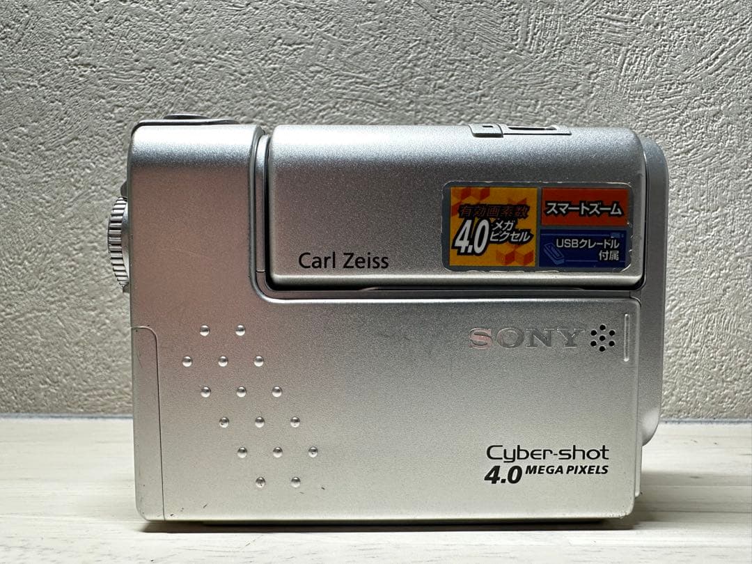 充電器付【希少】SONY Cyber-shot DSC-F77 コンデジ シルバ