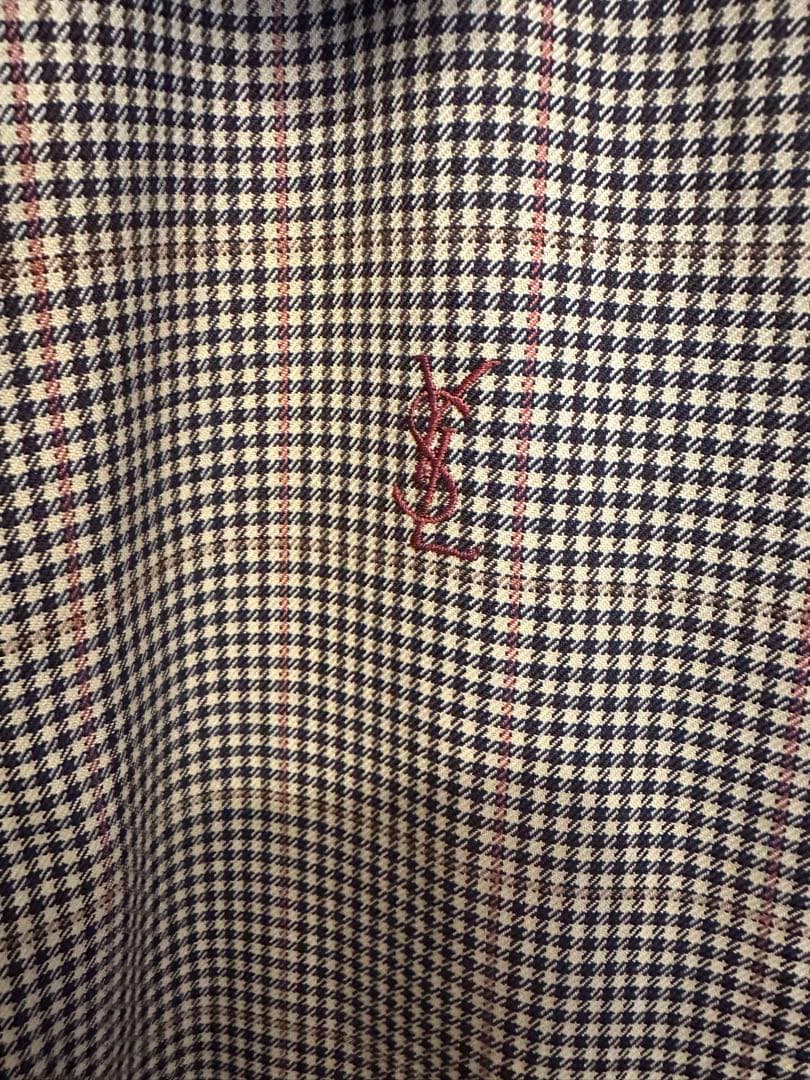 Yves Saint Laurent チェック柄ジャケット