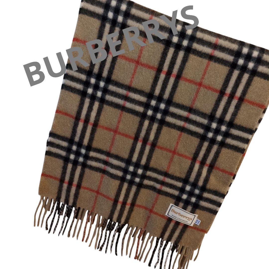 美品　BURBERRYS バーバリー マフラー ノバチェック カシミヤ チェック