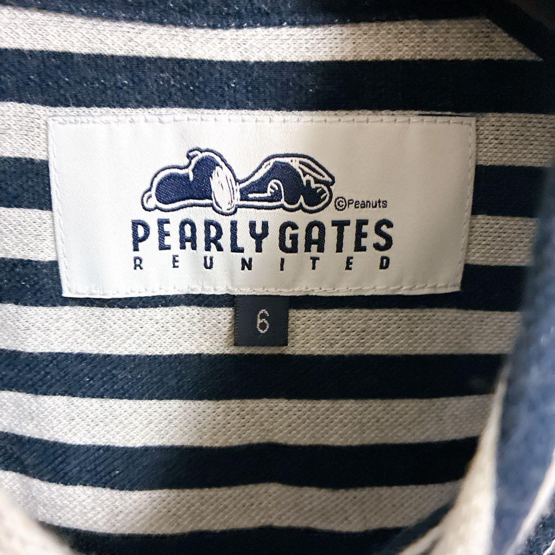 パーリーゲイツ　スヌーピー　ストライプ　長袖　シャツ　PEARLY GATES