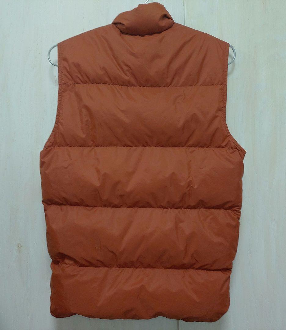 値下 70s Down Peak ダウンベスト 茶系オレンジ Vintage