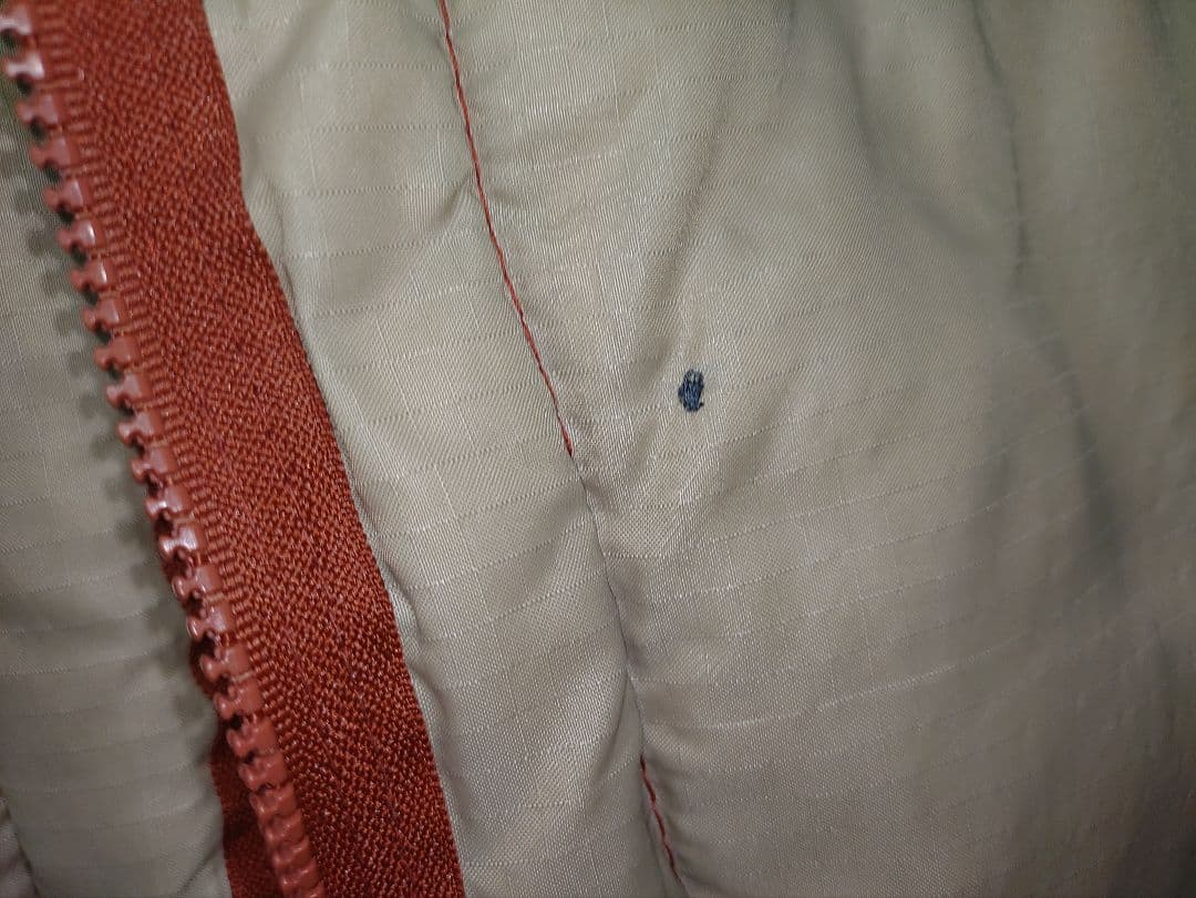 値下 70s Down Peak ダウンベスト 茶系オレンジ Vintage