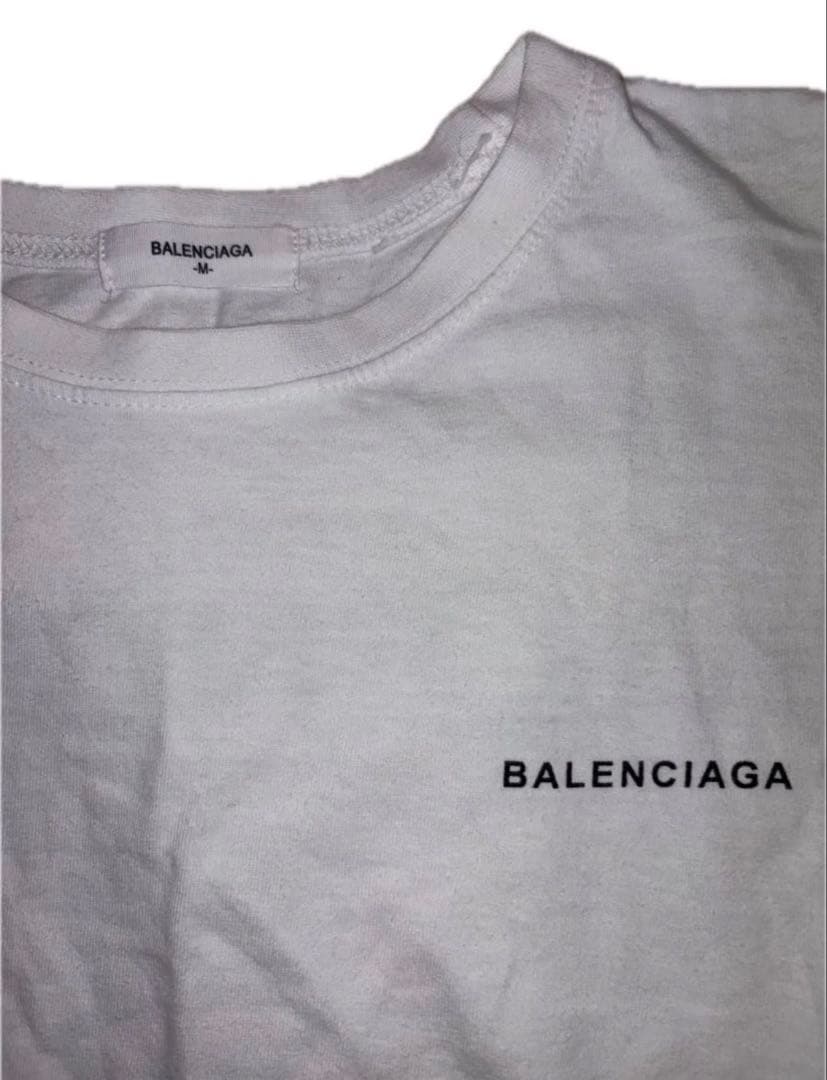 ひ*ち様 BALENCIAGA ホワイト Tシャツ M