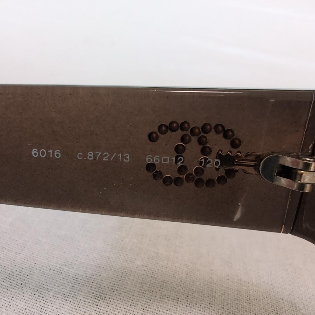 シャネル サングラス ブラウン 66サイズ ココマーク ラインストーン 302