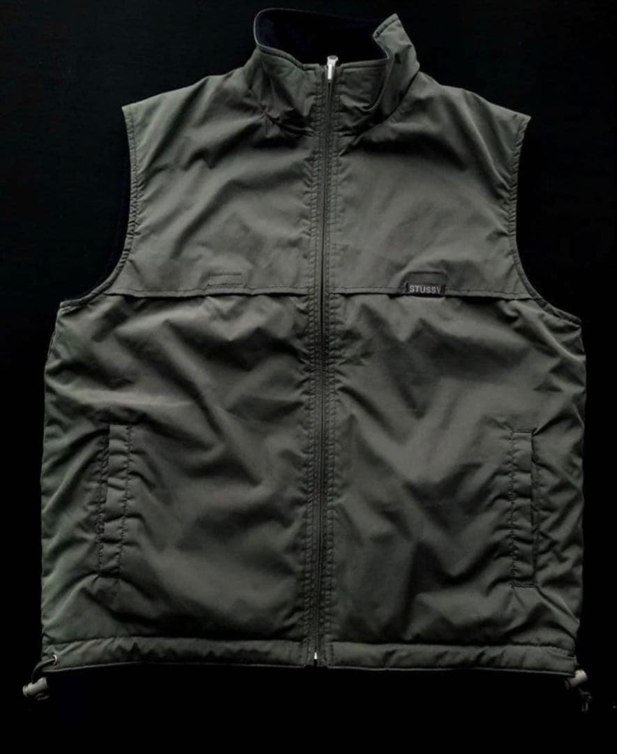 stussy フリースベスト リバーシブル