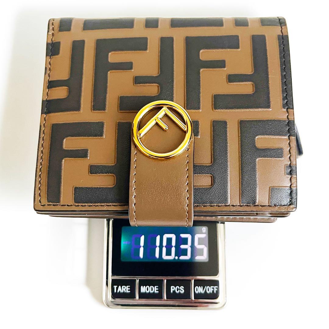 未使用級 FENDI FF is FENDI 二つ折り財布 付属品一式有り