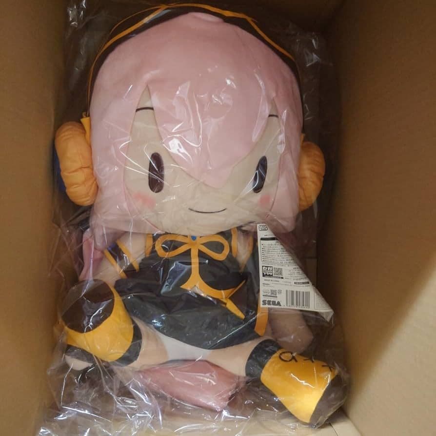 【未開封品】初音ミクシリーズ 巡音ルカ ふわぷち どでかジャンボぬいぐるみ