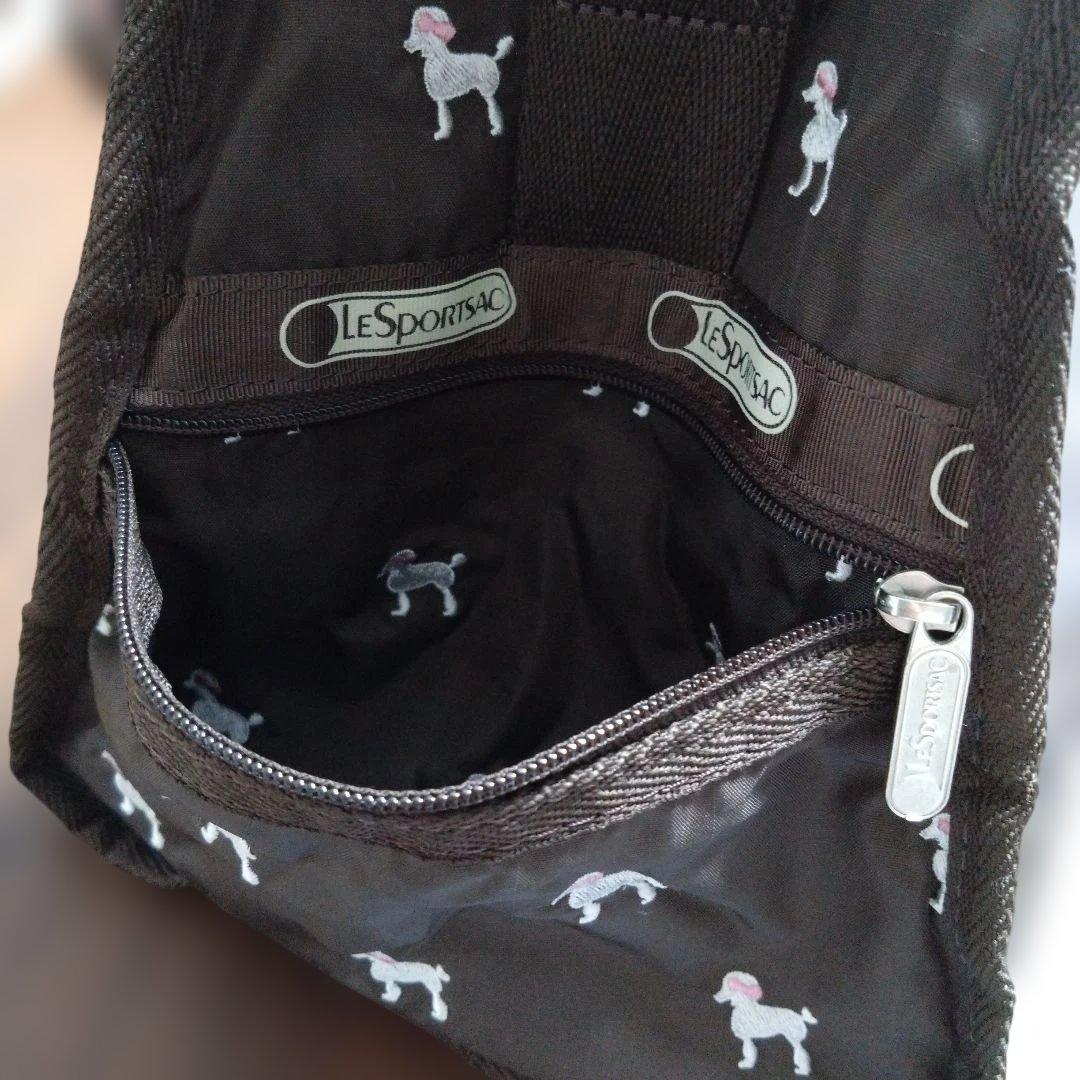 Melia　美品　LeSportsacプードル刺繍柄ボストンバッグ
