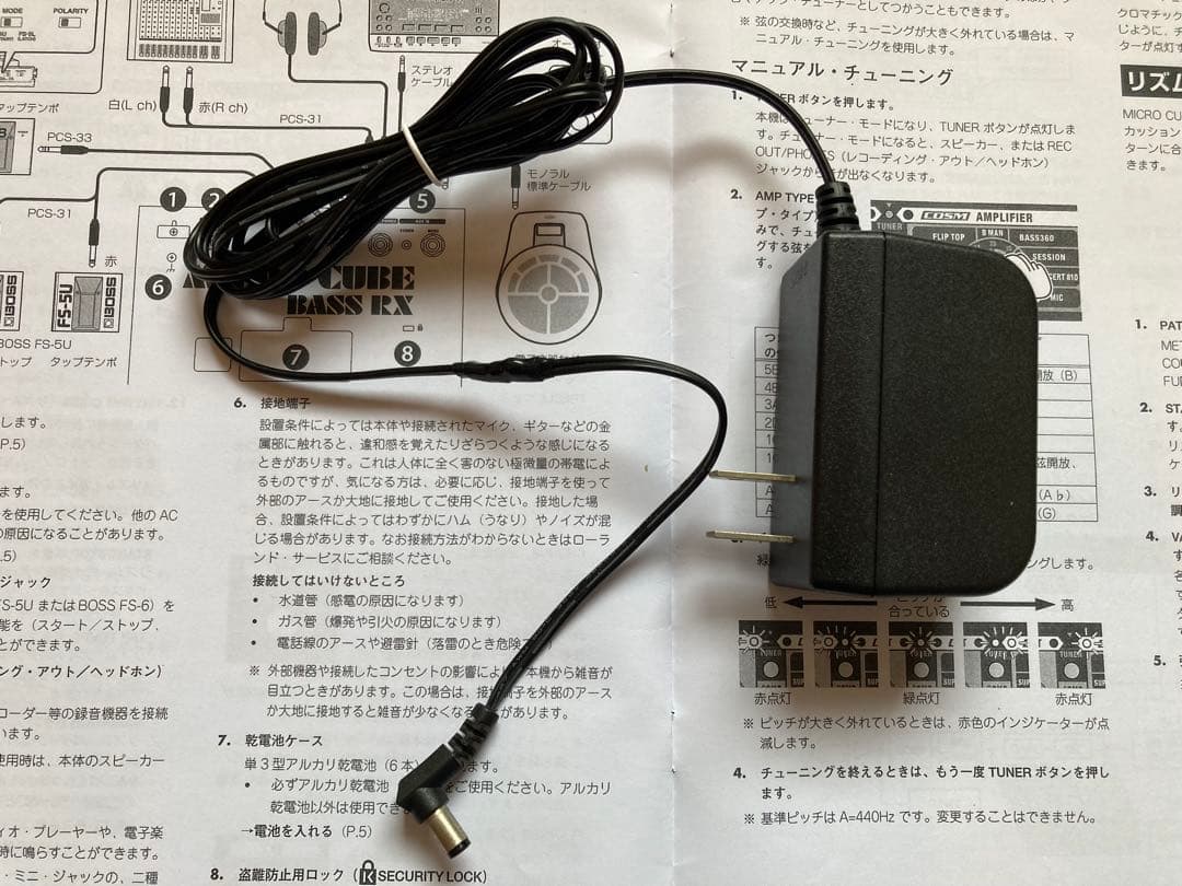 Roland MICRO CUBE BASS RX 社外ACアダプタ付 送料込み