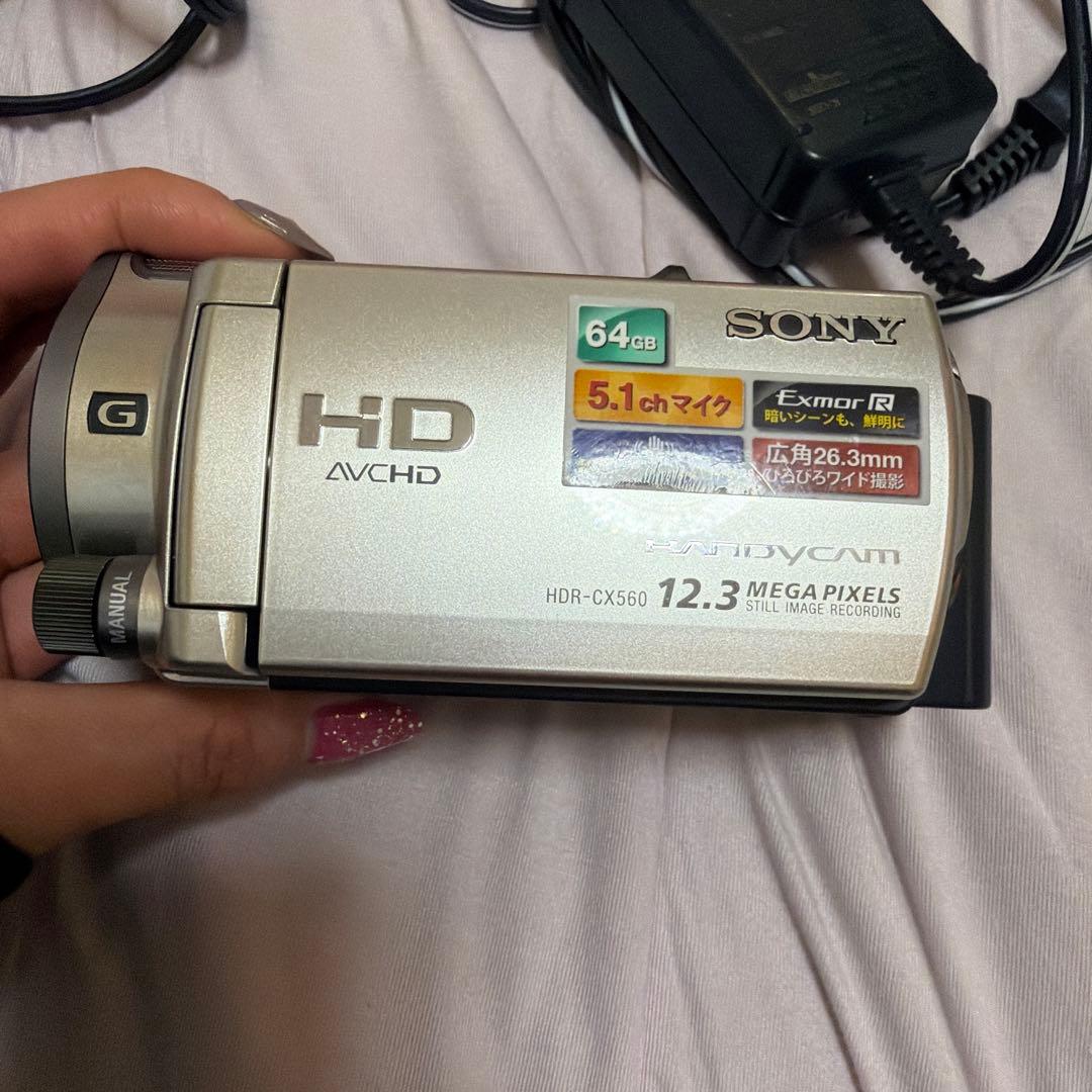 Sony HDR-CX560 ビデオカメラ 充電器コード