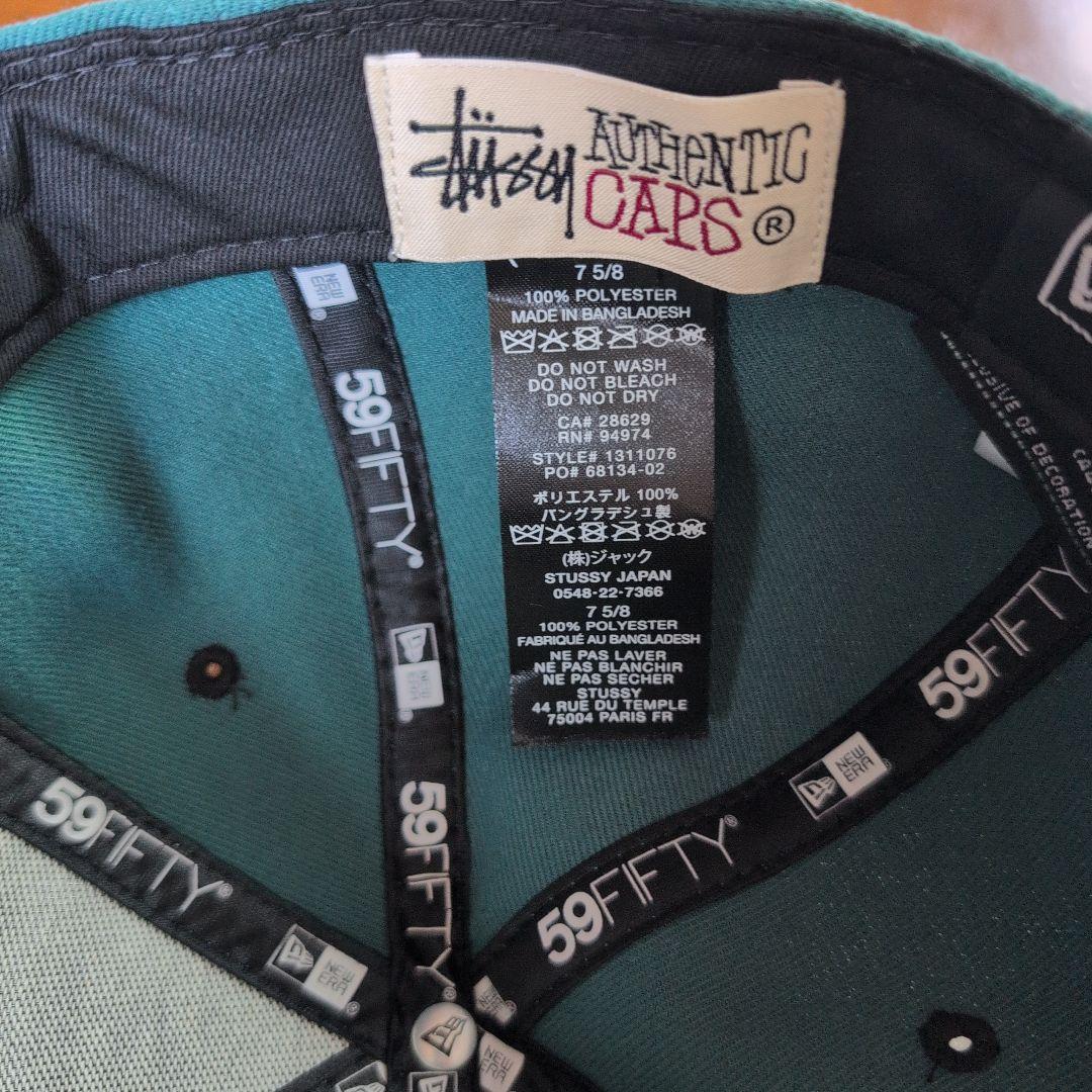 【激レア】STUSSY ニューエラ　ベースボールキャップ　60.6cm