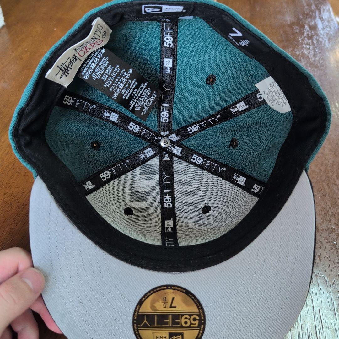 【激レア】STUSSY ニューエラ　ベースボールキャップ　60.6cm
