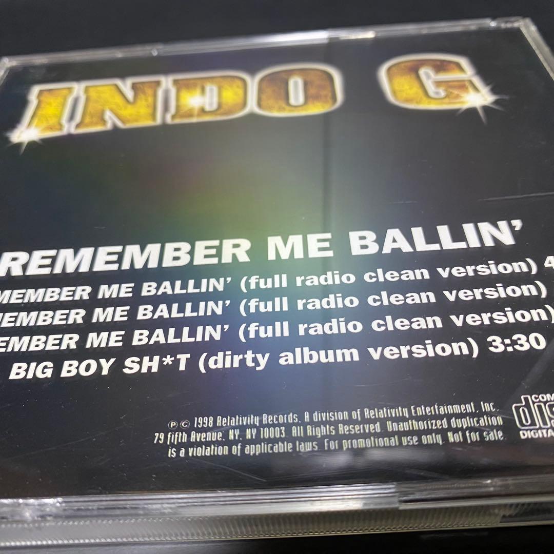 洋楽 INDO G/REMEMBER ME BALLIN'/G-RAP