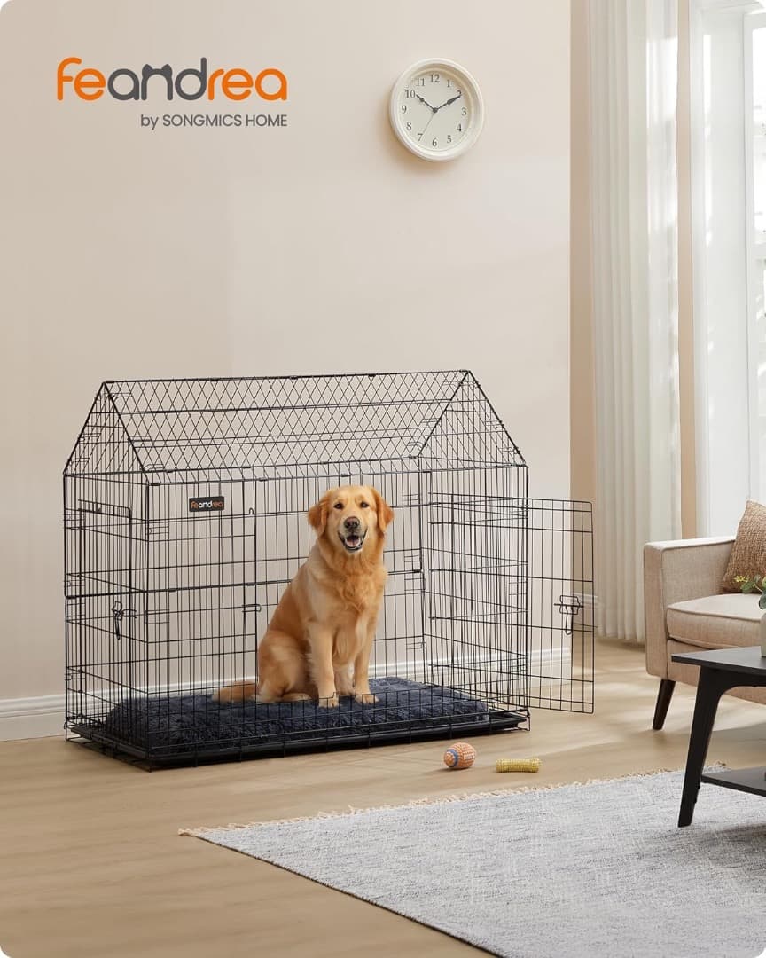 FEANDREA 犬 ケージ 折りたたみ犬用ケージ