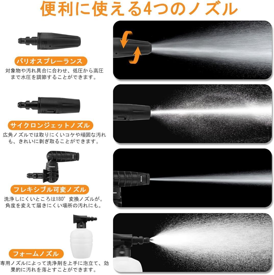 高圧洗浄機 1500W 最大吐出圧力14MPa 水道直結・自吸両用