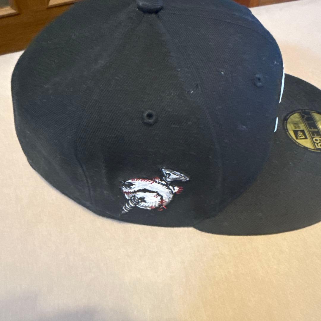 ヒ*ロ様 New Era 59FIFTY ブラック キャップ 7 5/8 sup