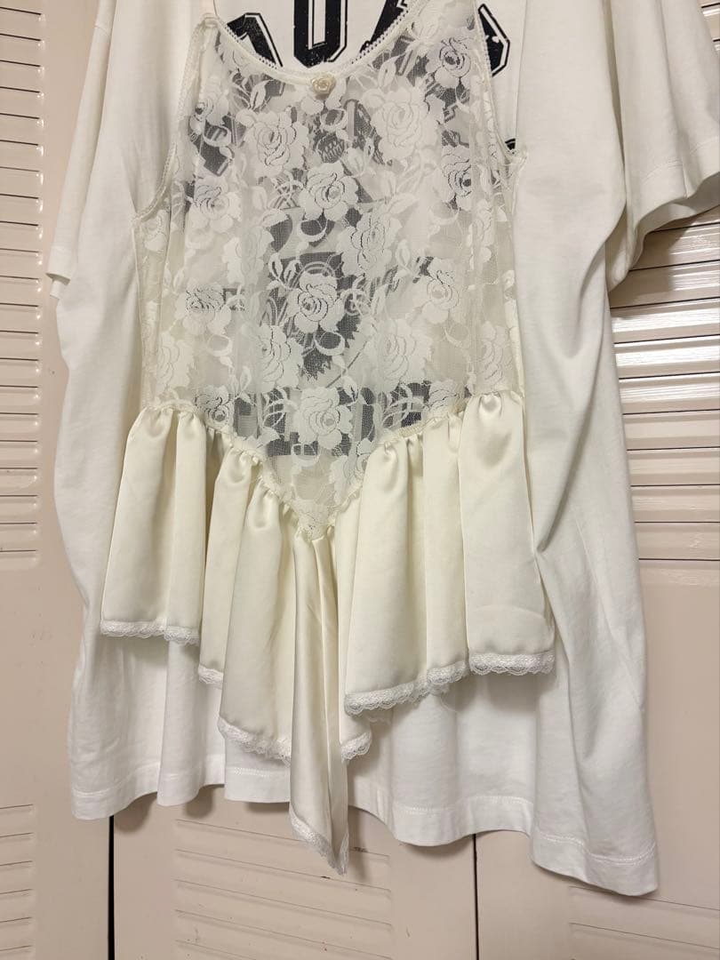 トップス VAQUERA camisole docking T-shirt