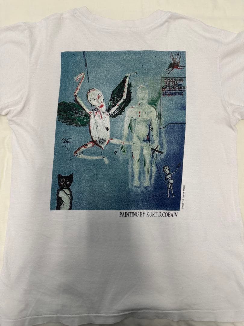 茶*ー様 【破格オークション‼️】90s カートコバーン　Tシャツ　追悼