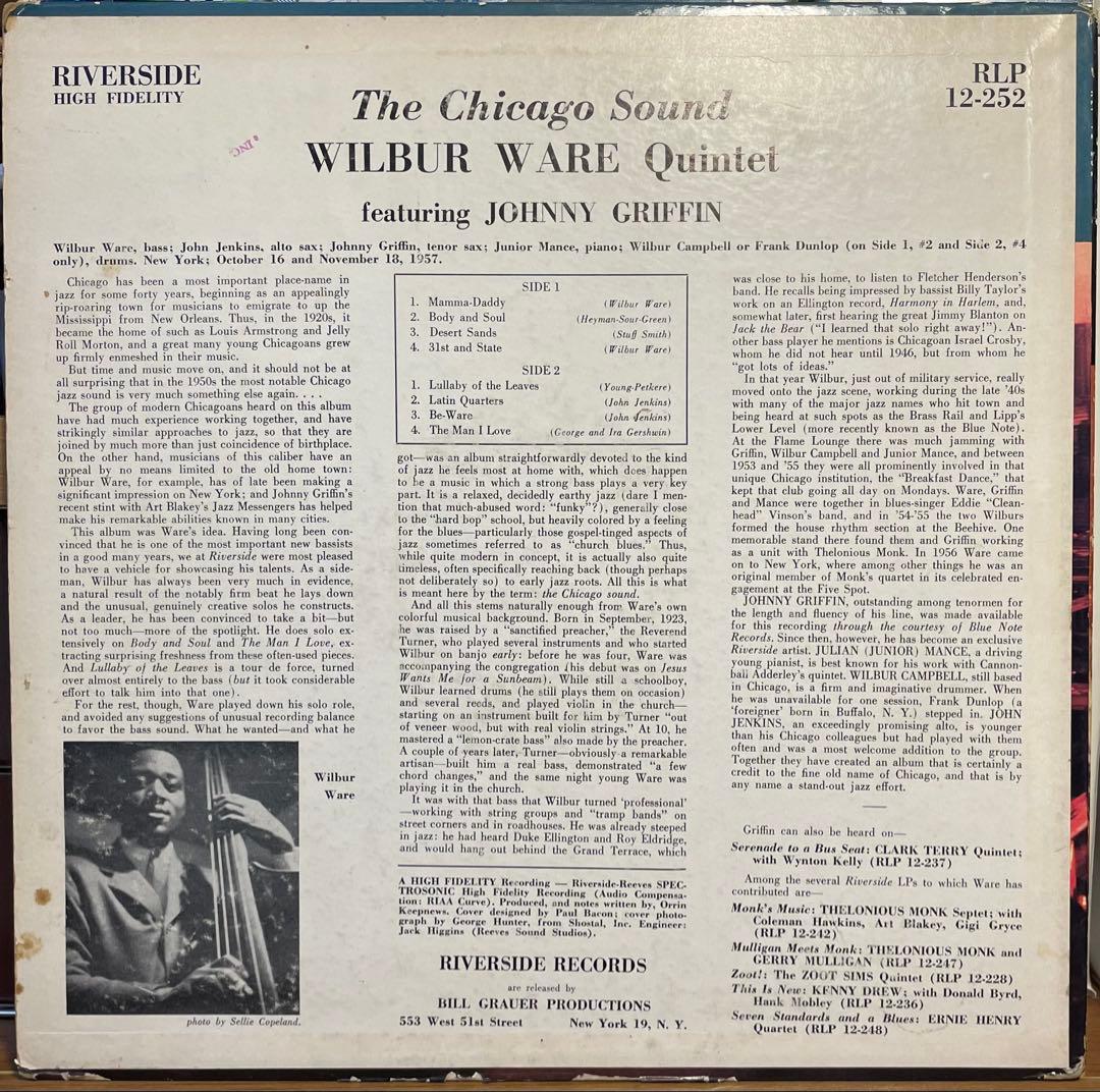 ジャズレコード Wilbur Ware/The Chicago Sound