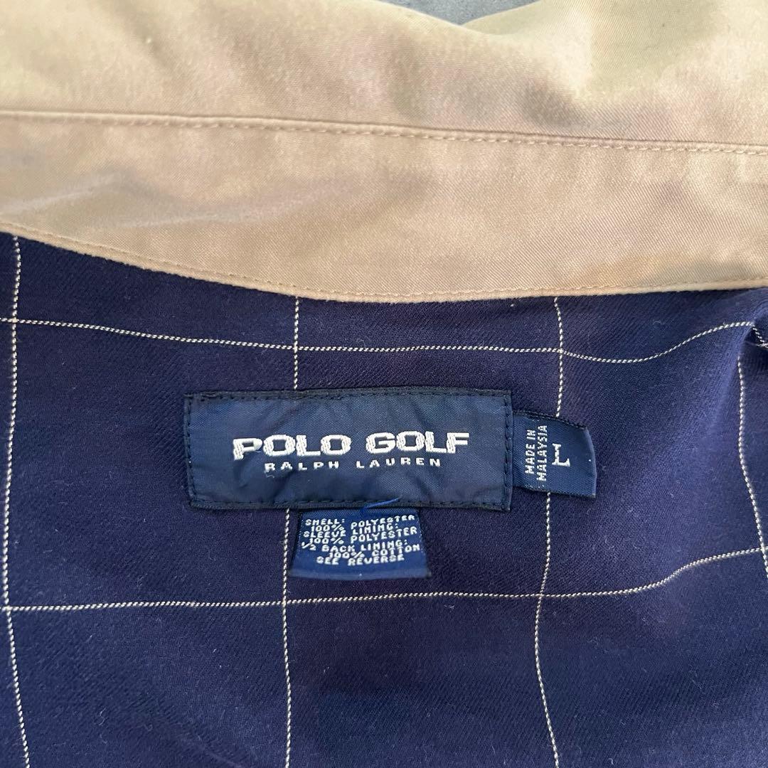90s ラルフローレン スイングトップ ベージュ メンズ　古着　アメカジ