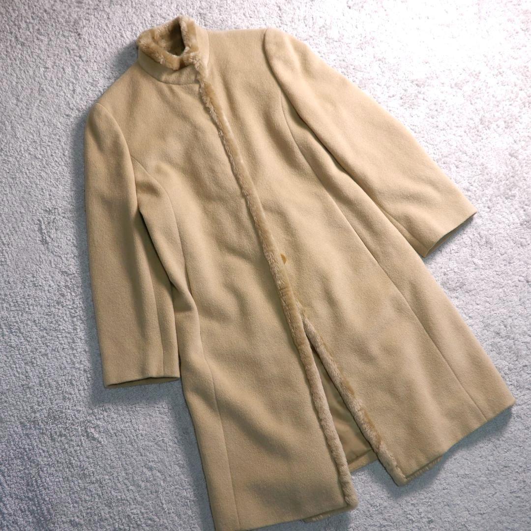 RunRobe ウールアンゴラ ボア ファー デザイン ロングコート 9