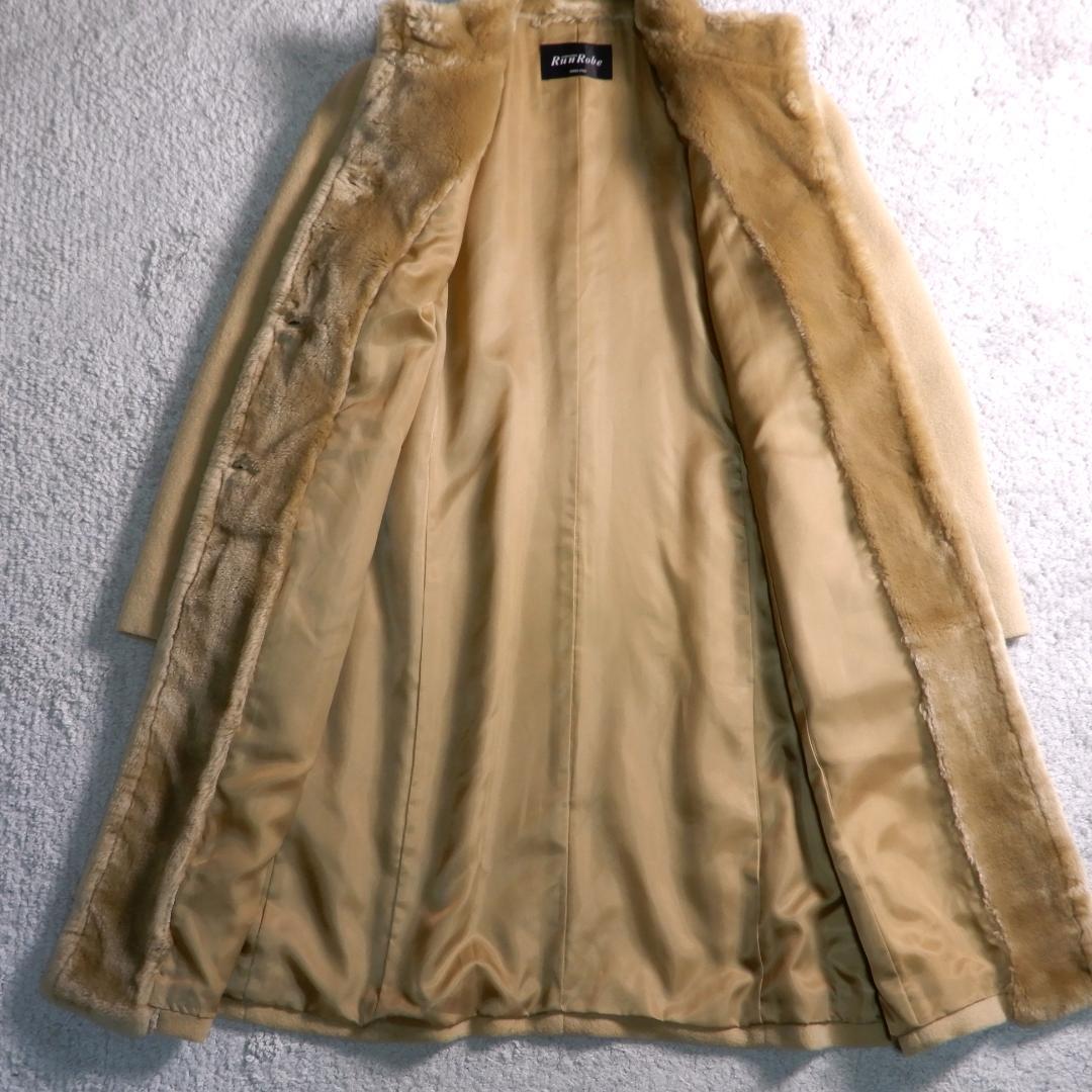 RunRobe ウールアンゴラ ボア ファー デザイン ロングコート 9