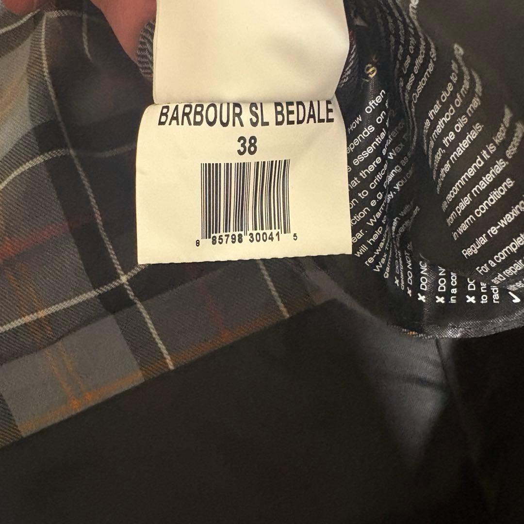 Barbour SL BEDALE BLACK 38美品　MWX0318