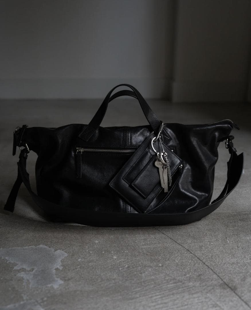 バッグ PRY Leather Front Zip Travel Bag
