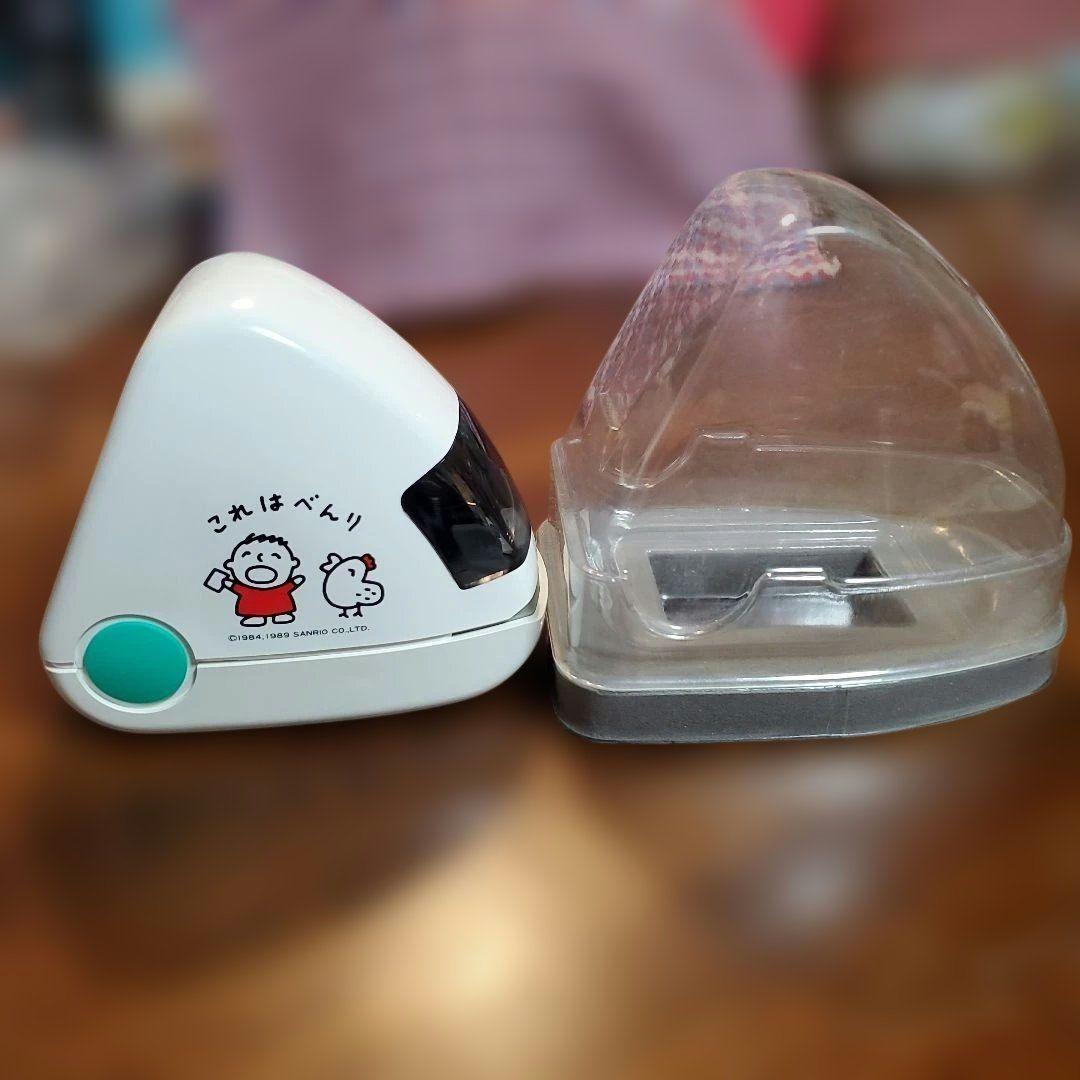 昭和の希少品 おむすび型がかわいい単三４個で使える「みんなのたあ坊」電動ホチキス