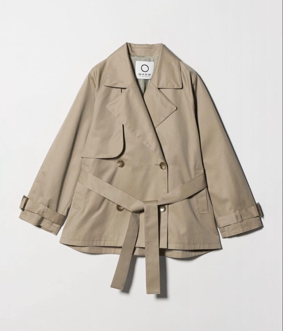 新品 「MARW UNITED ARROWS」ミドル トレンチコート