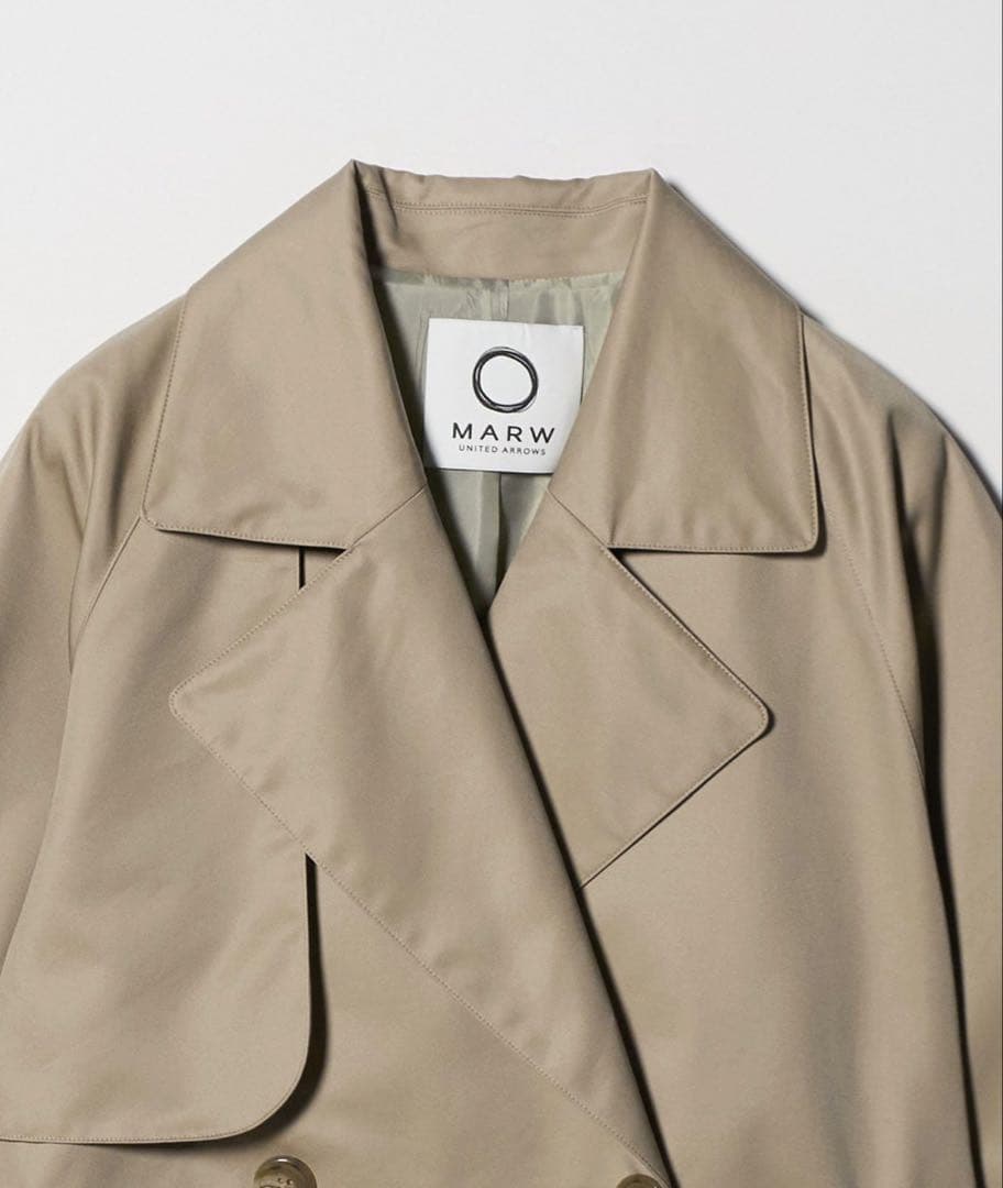 新品 「MARW UNITED ARROWS」ミドル トレンチコート