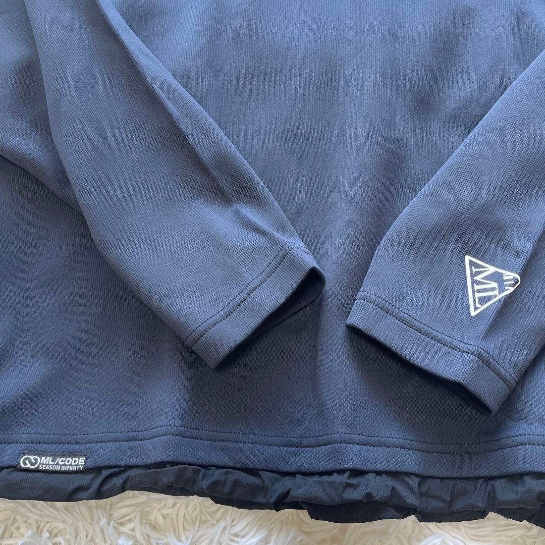 未使用　XL　23SS　マークアンドロナ　ハーフジップ モックネック　バックPT
