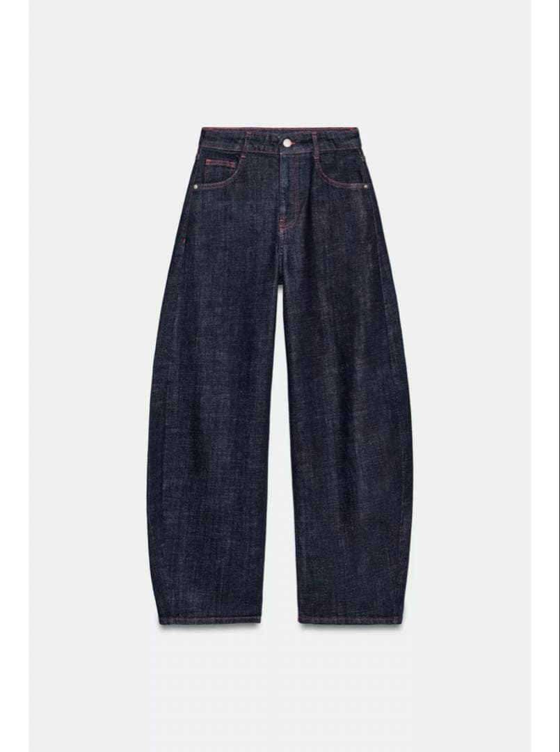 完売品⭐︎ZARA Z1975 ハイウエストバレルフィットデニムパンツ 32