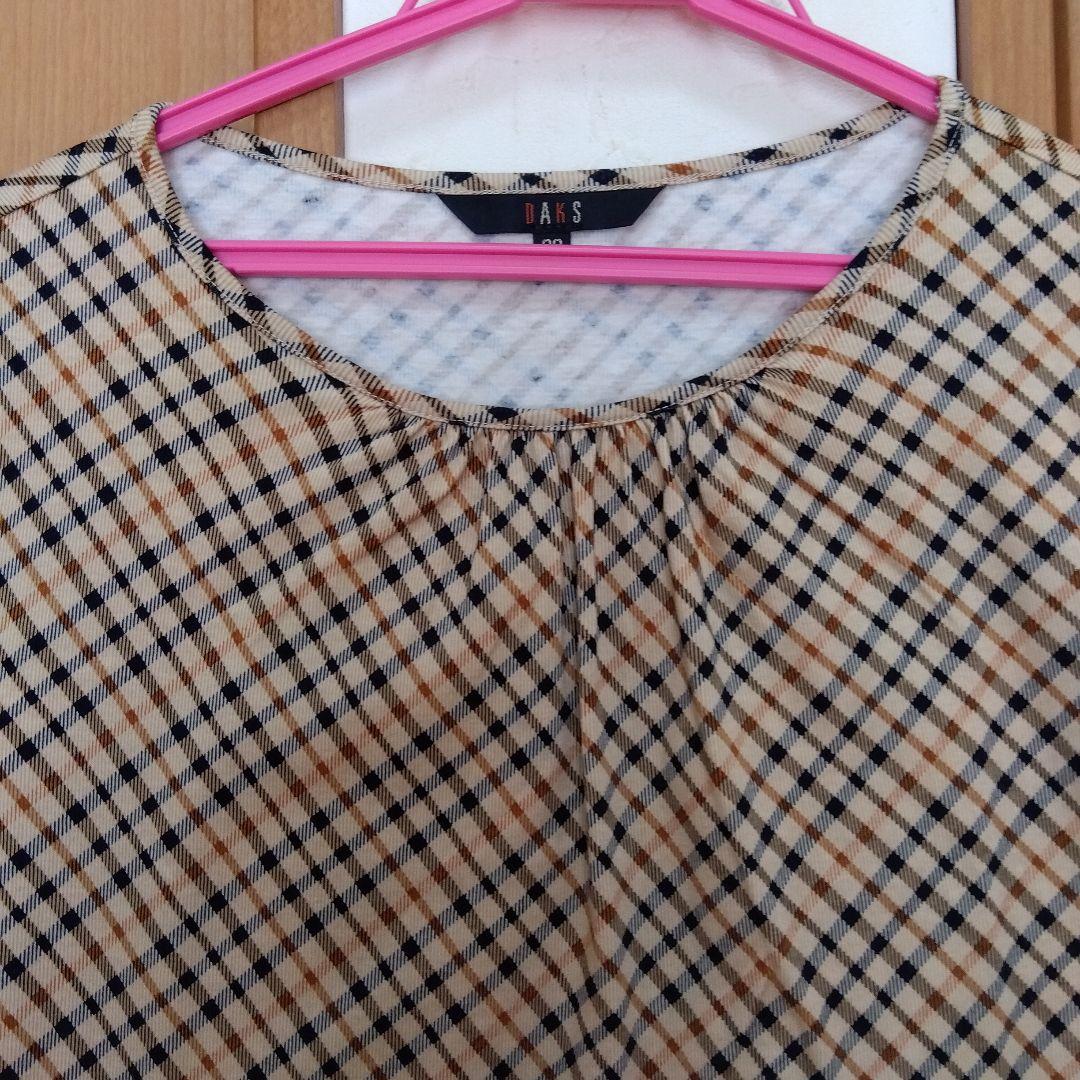未使用かも★DAKS ダックス ハウスチェック カットソー サイズ38